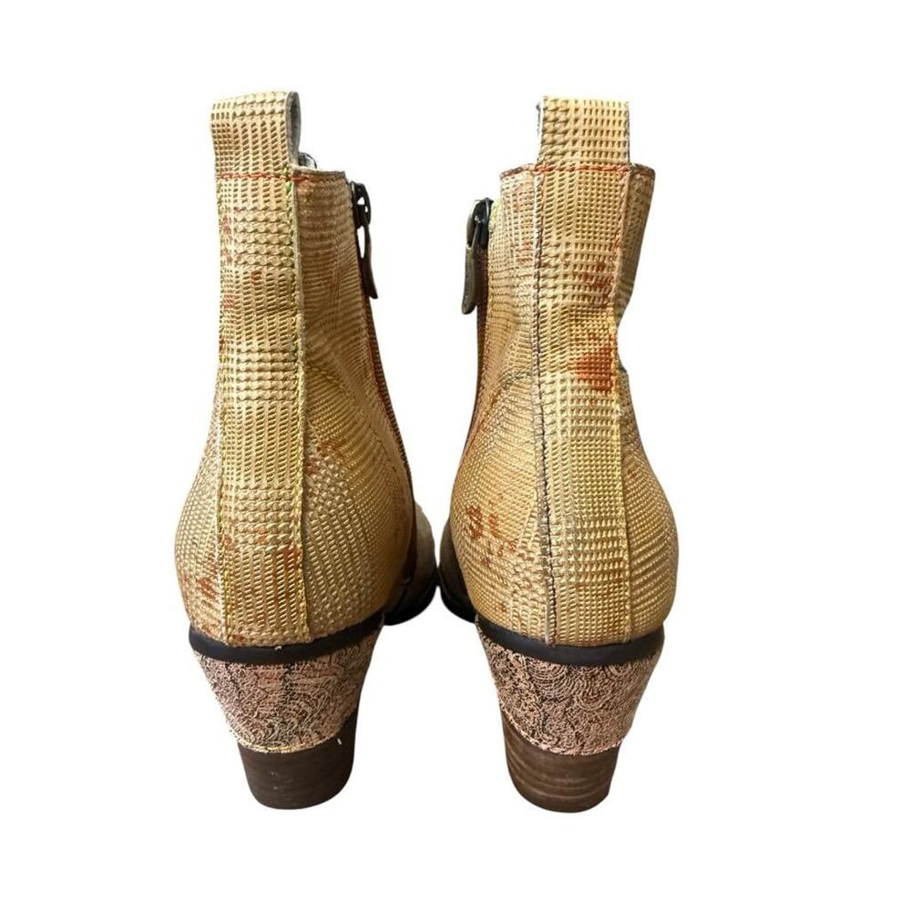 L'Artiste by Spring Step Habitat Funky Leather Lace Up Boot Women size 36 US 6 - Picture 4 of 7